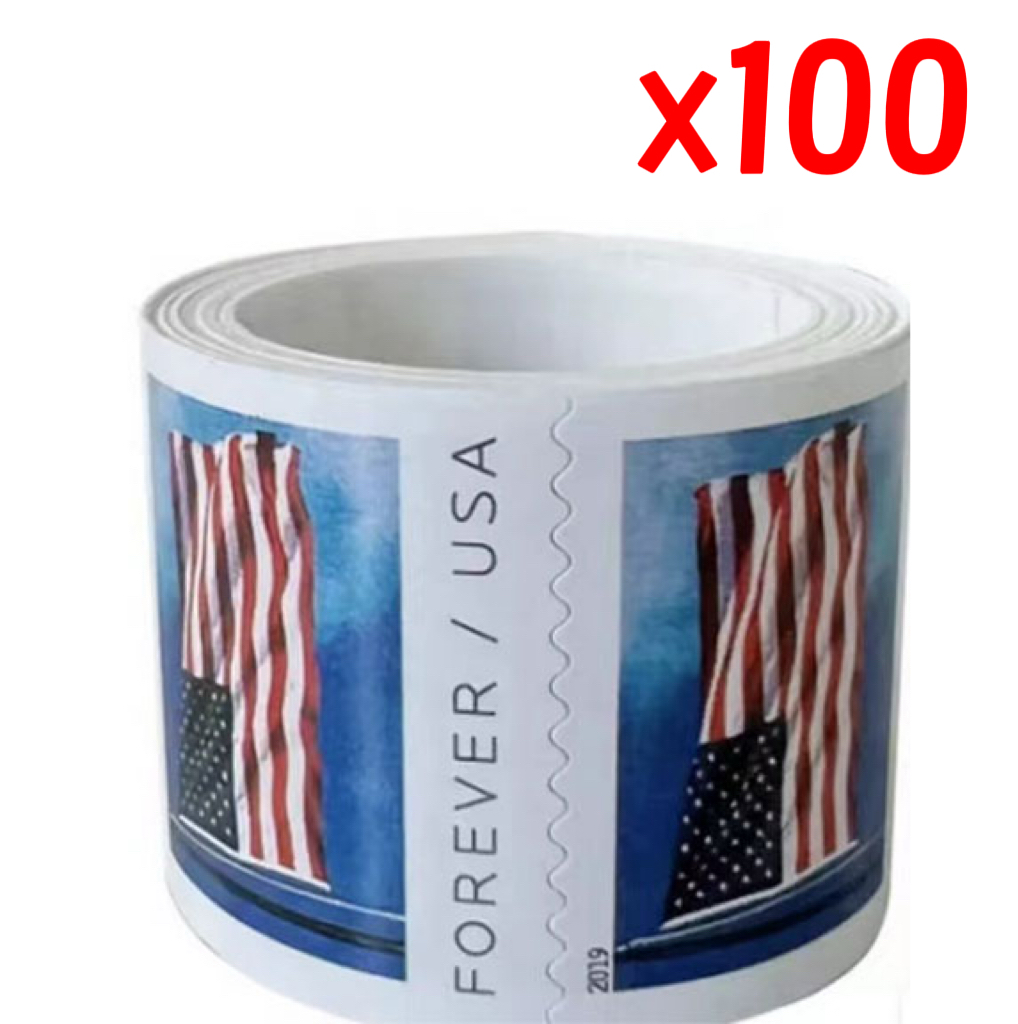 2019 U.S. Flag Forever Stamps 100 Rolls