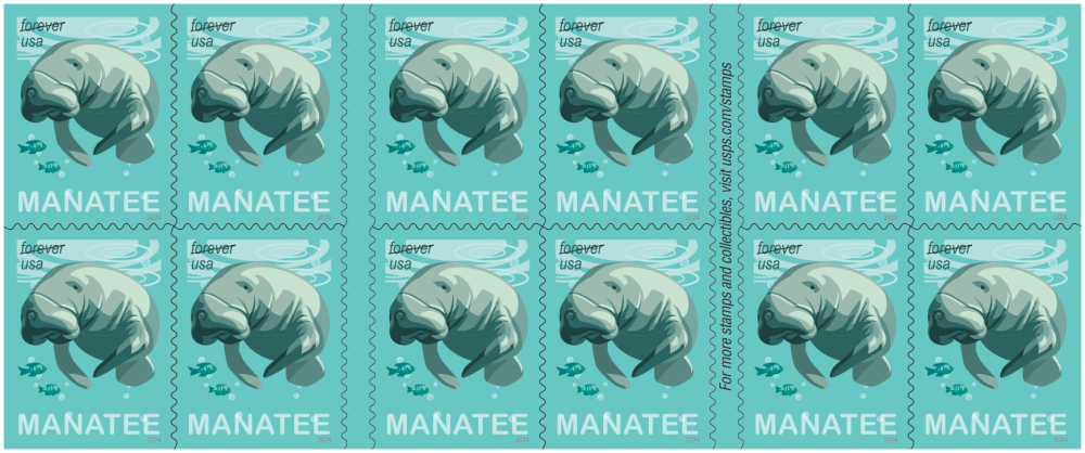 2024 Save Manatees Stamps