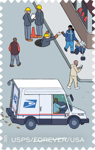 2025. 250 Years of Delivering Stamps 100 pcs