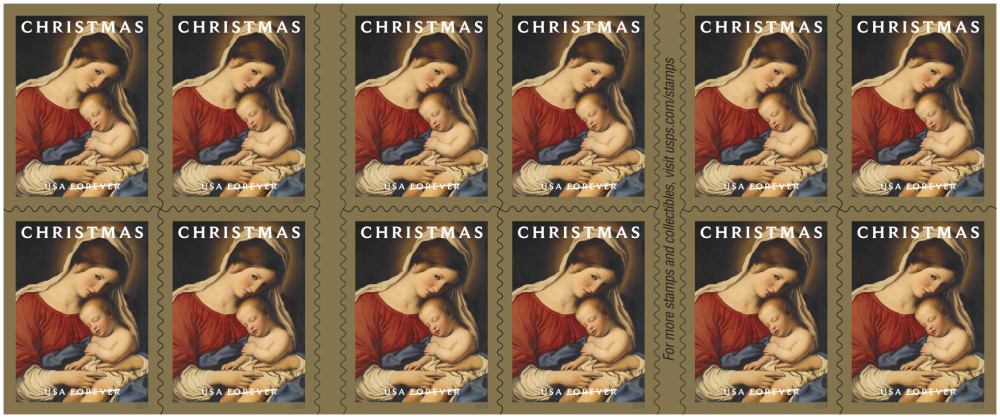 2024 Christmas Madonna and Child Stamps