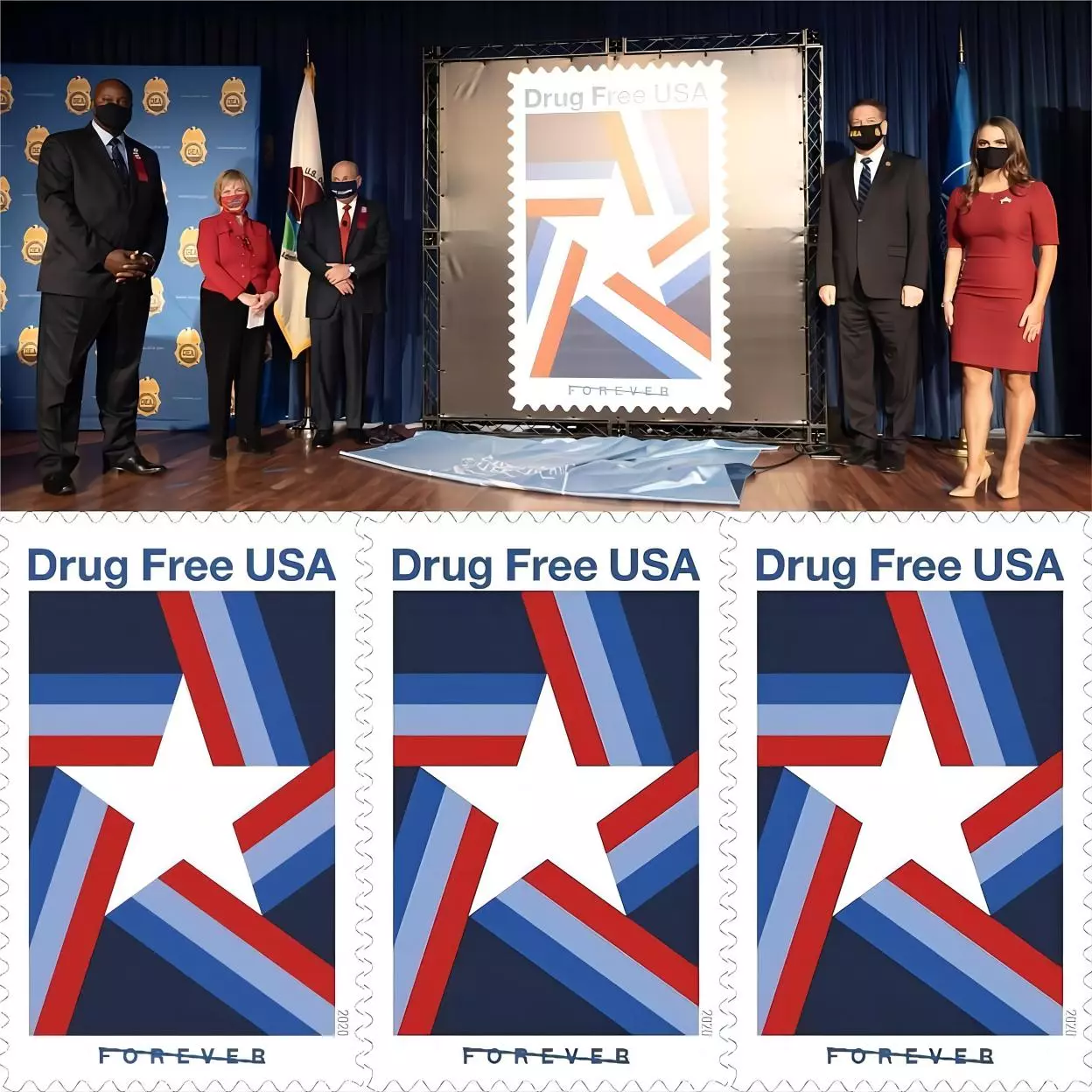 2020 Drug Free USA Stamps