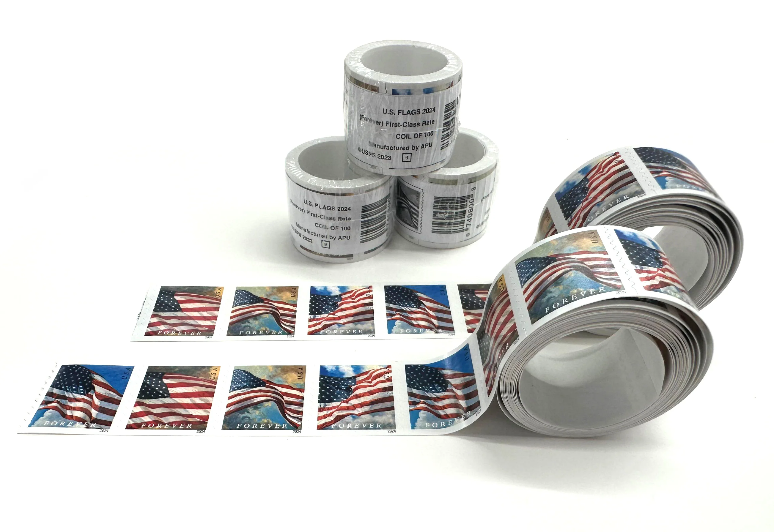 2024 U.S. Flags Stamps, roll of 100 PCS