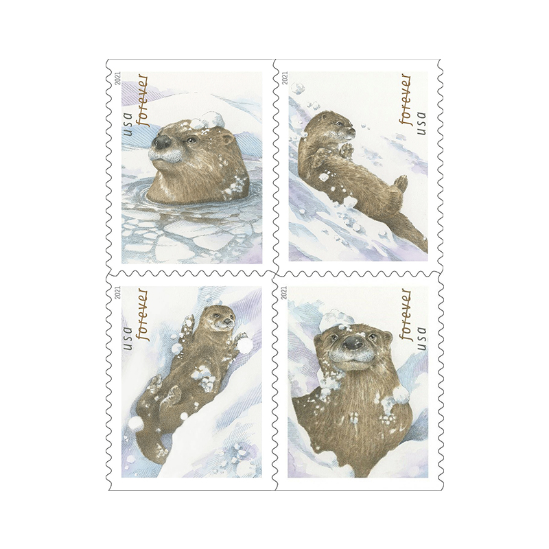 2021 Otter in the Snow Forever®Stamp
