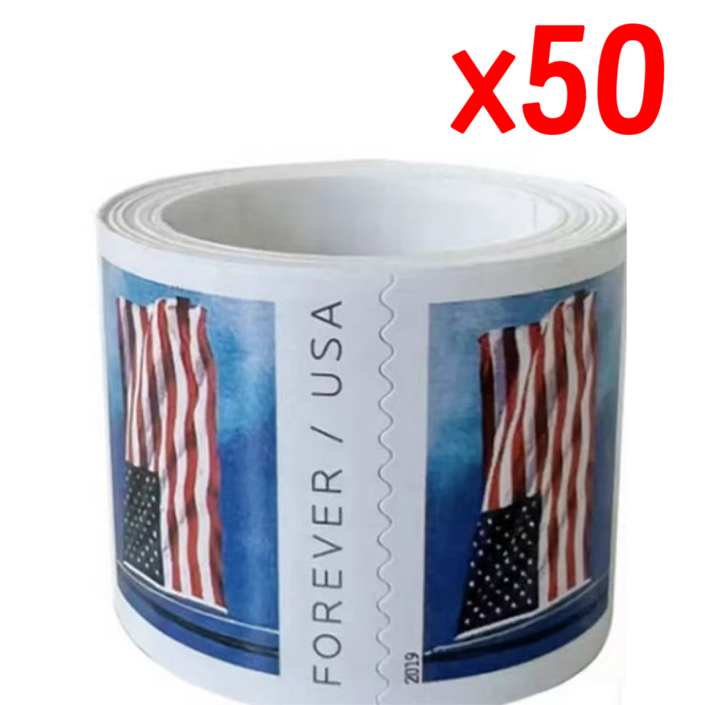 2019 U.S. Flag Forever Stamps 50 Rolls