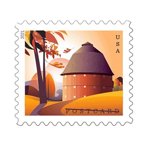 2021 Barn Postcard stamps