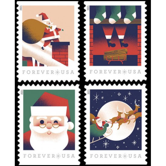 2021 A Visit from St Nick Christmas stamps
